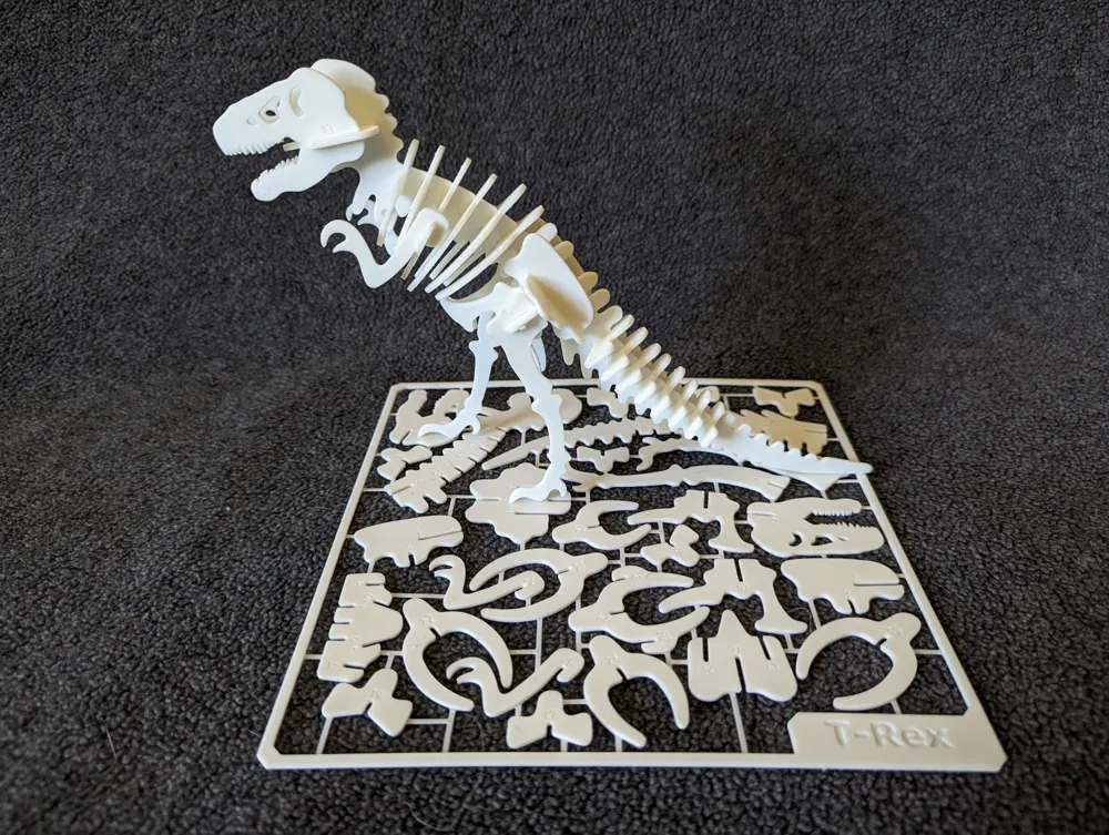 3D Конструктор Скелет Тиранозавра T-Rex Kit Card | Купити в CraftCorner