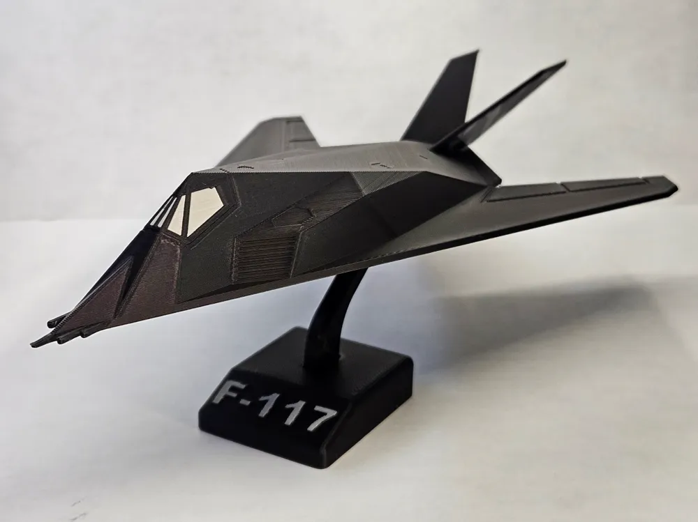 3D Конструктор Стелс-літак F-117 Nighthawk Kit Card | CraftCorner