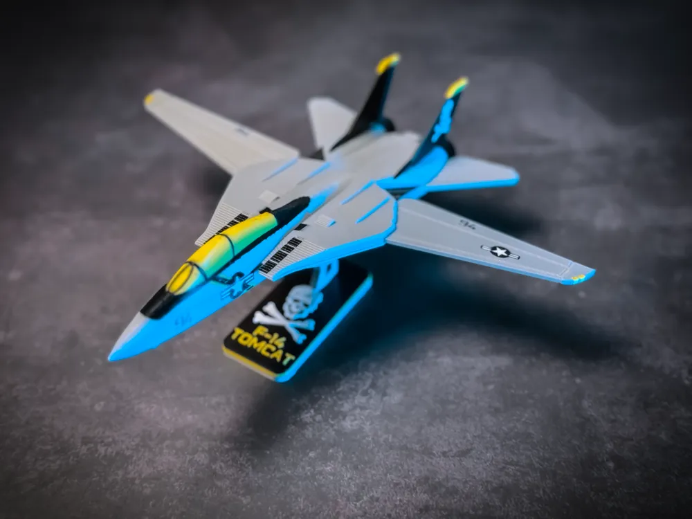 3D Пазл-конструктор Винищувач F-14 Tomcat (Авіа Kit Card) - Зображення 7