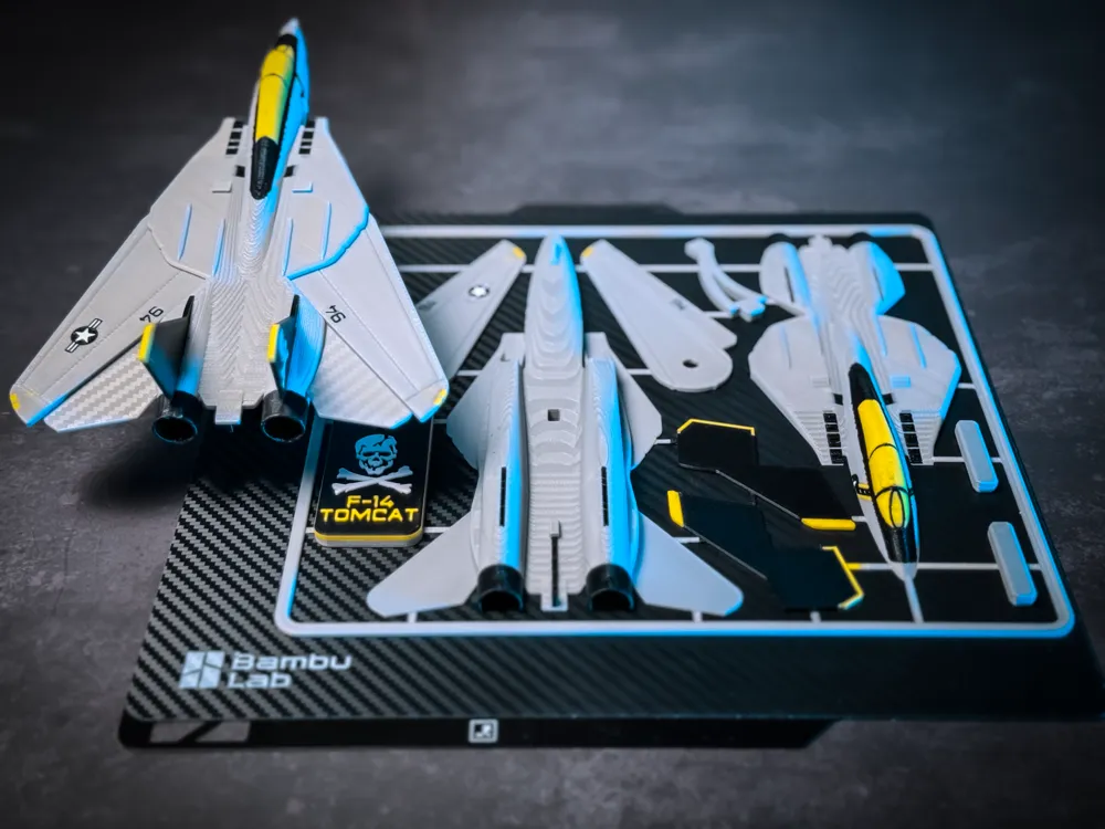 3D Пазл-конструктор Винищувач F-14 Tomcat (Авіа Kit Card) - Зображення 4