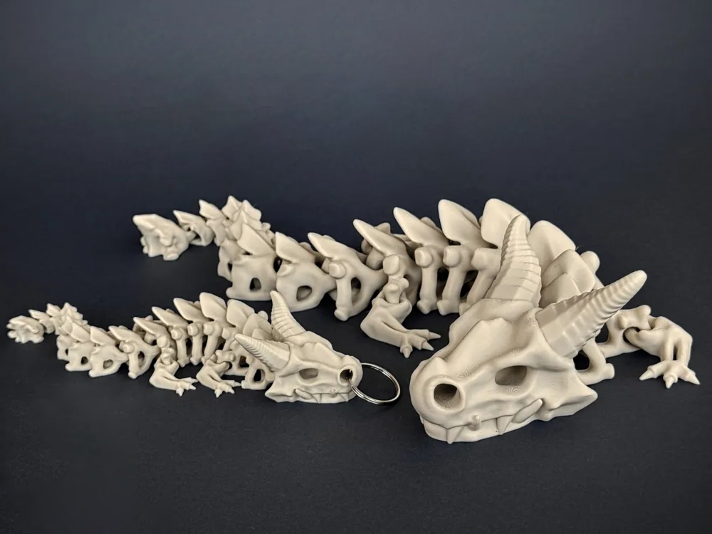 Рухома фігурка-антистрес Скелет Дракона Ashbone (Articulated Dragon) - Зображення 3