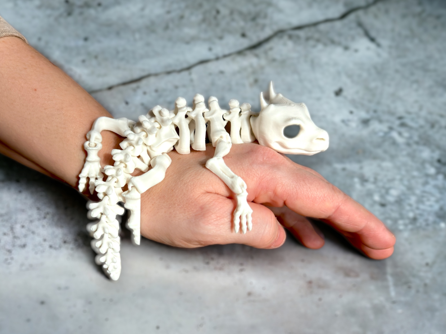 Рухомий дракон-скелет 3D-друк | Купити антистрес на CraftCorner