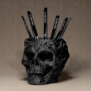 Органайзер череп 3D-друк | Купити підставку для пензлів на CraftCorner